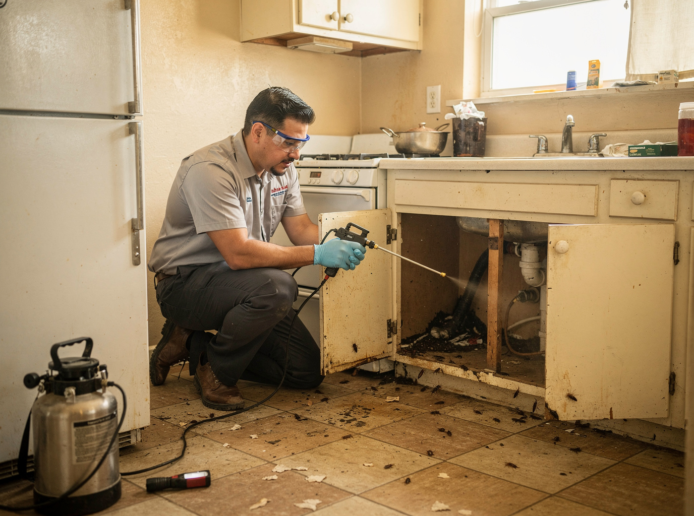 Apartment German Roach Control in Pharr